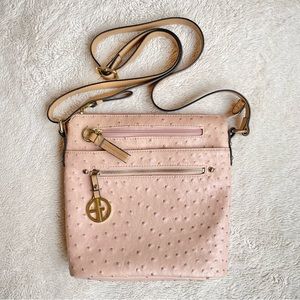 Giani Bernini Faux Ostrich Crossbody Bag
